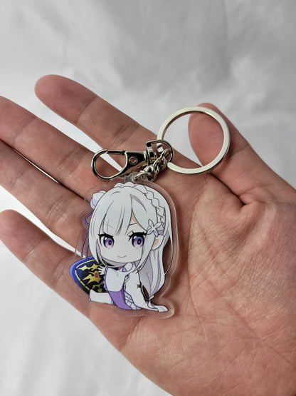 Emilia RE: Zero Starting Life in Another World Keychain