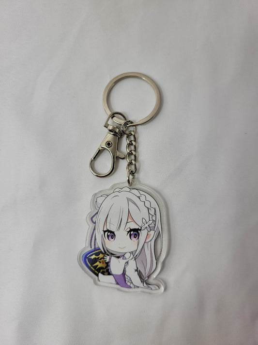 Emilia RE: Zero Starting Life in Another World Keychain