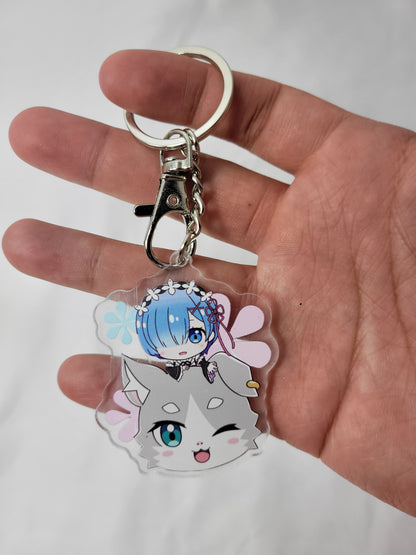 Rem Re:Zero Keychain