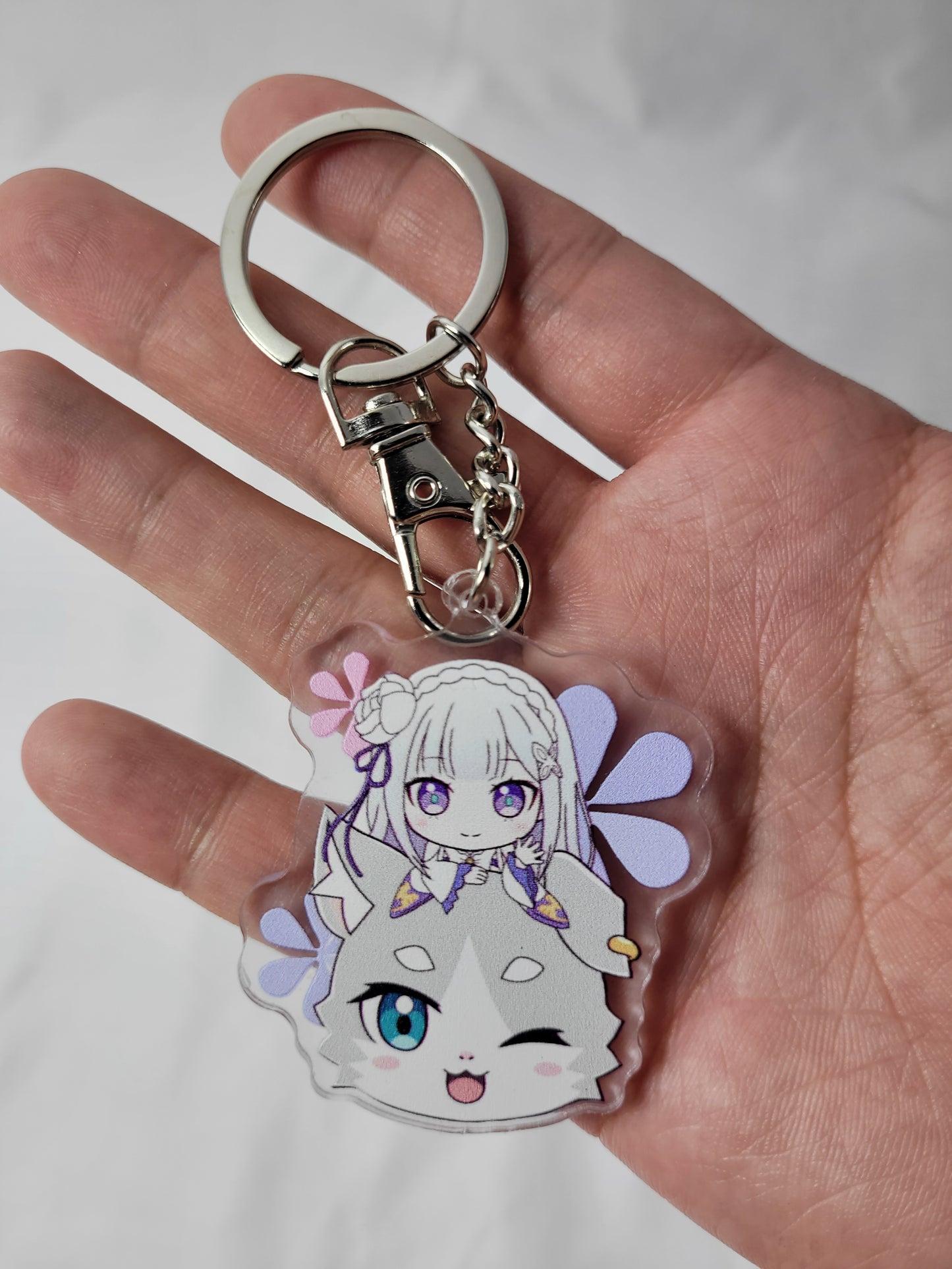 Emilia Re: Zero Starting Life in Another World Keychain