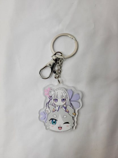 Emilia Re: Zero Starting Life in Another World Keychain